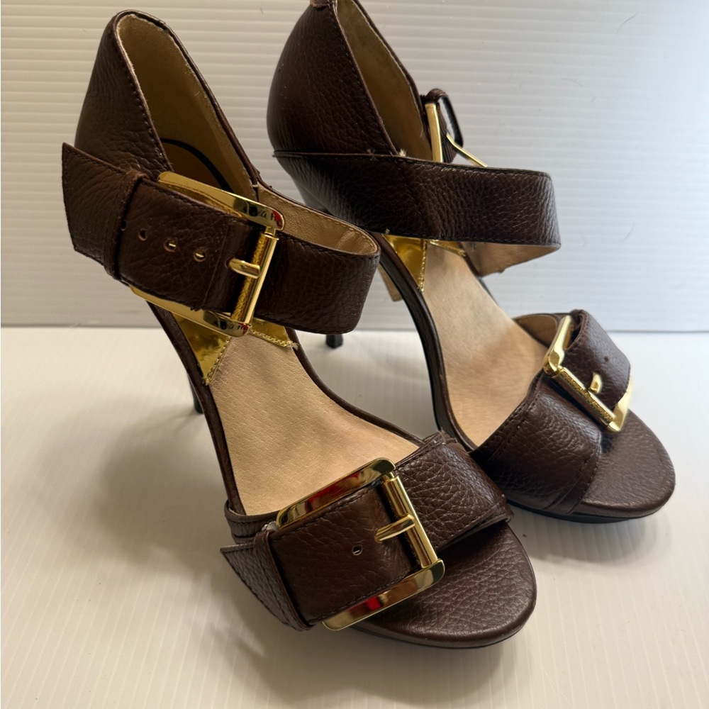 Brown Leather MICHAEL KORS Heels